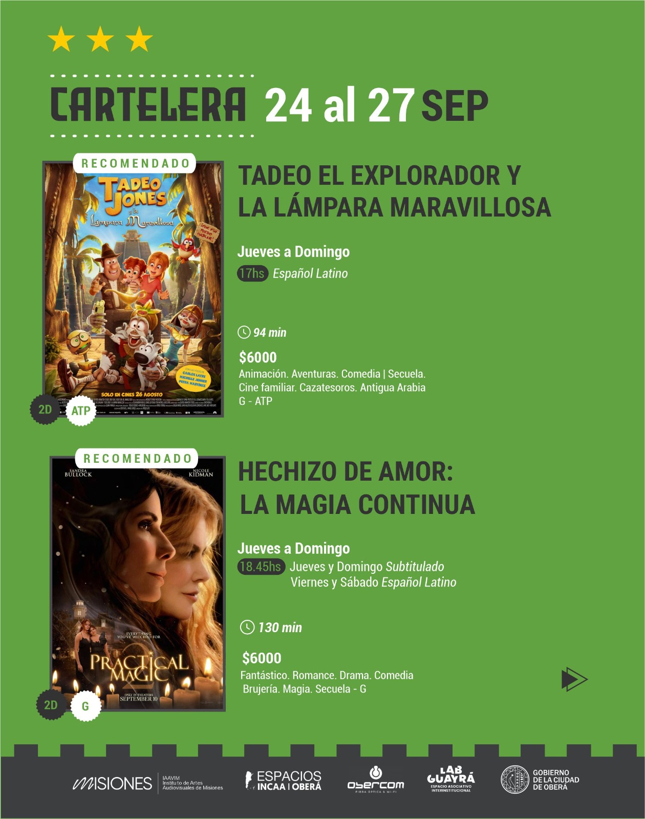 Cartelera Cine