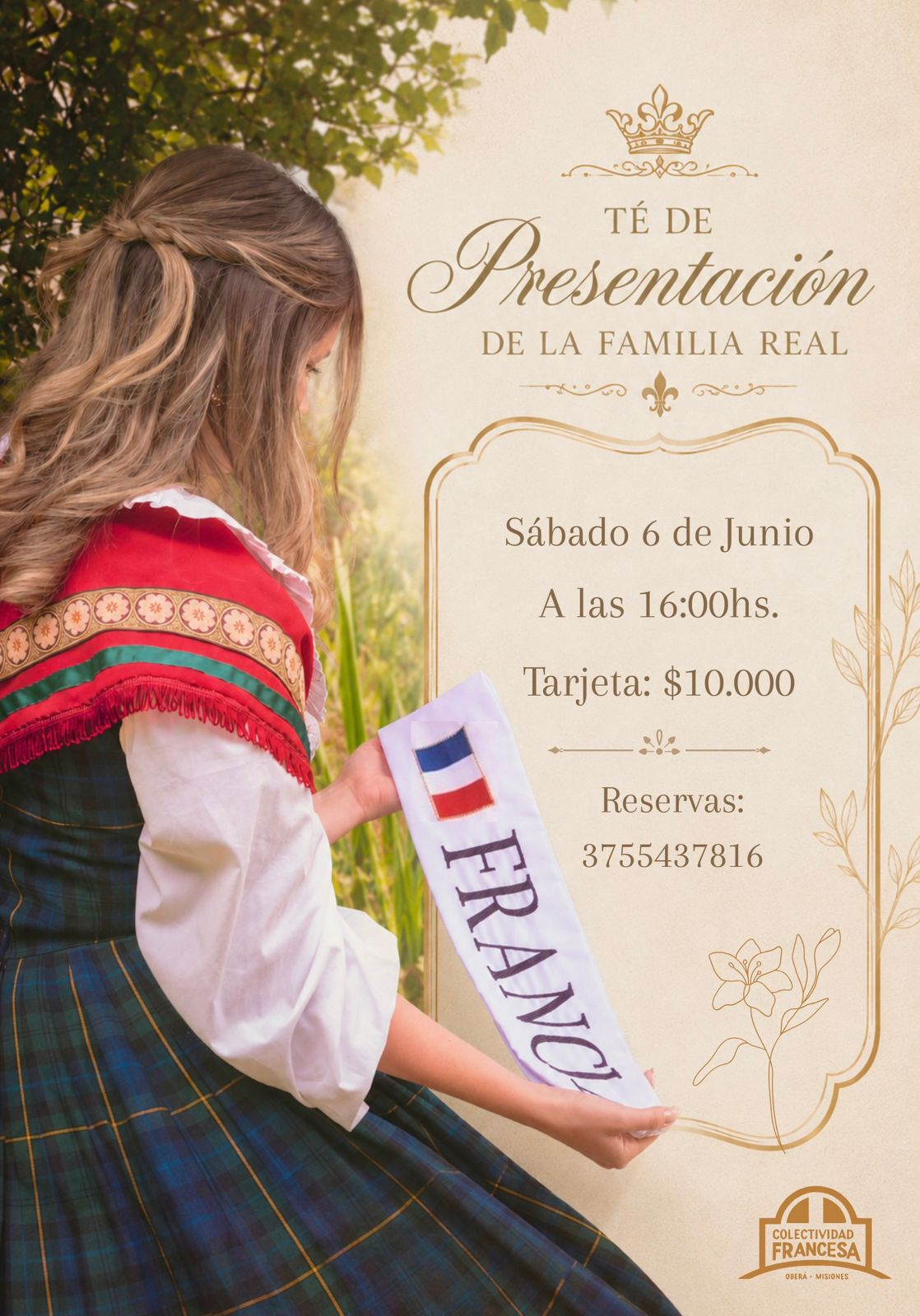 Té de presentación reina Francesa