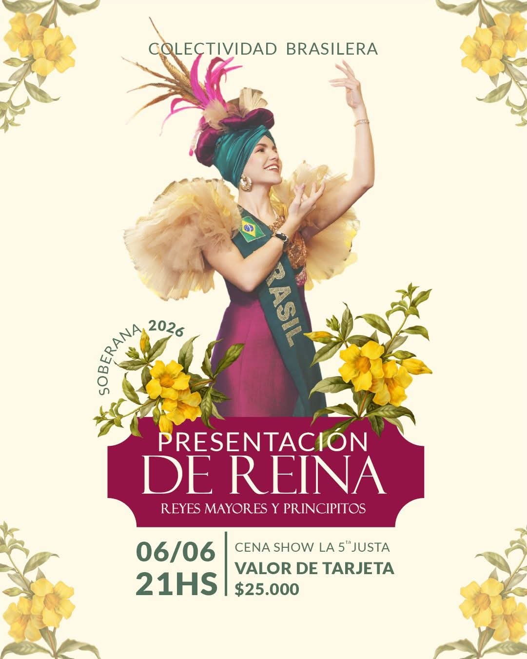 Presentación reina brasilera