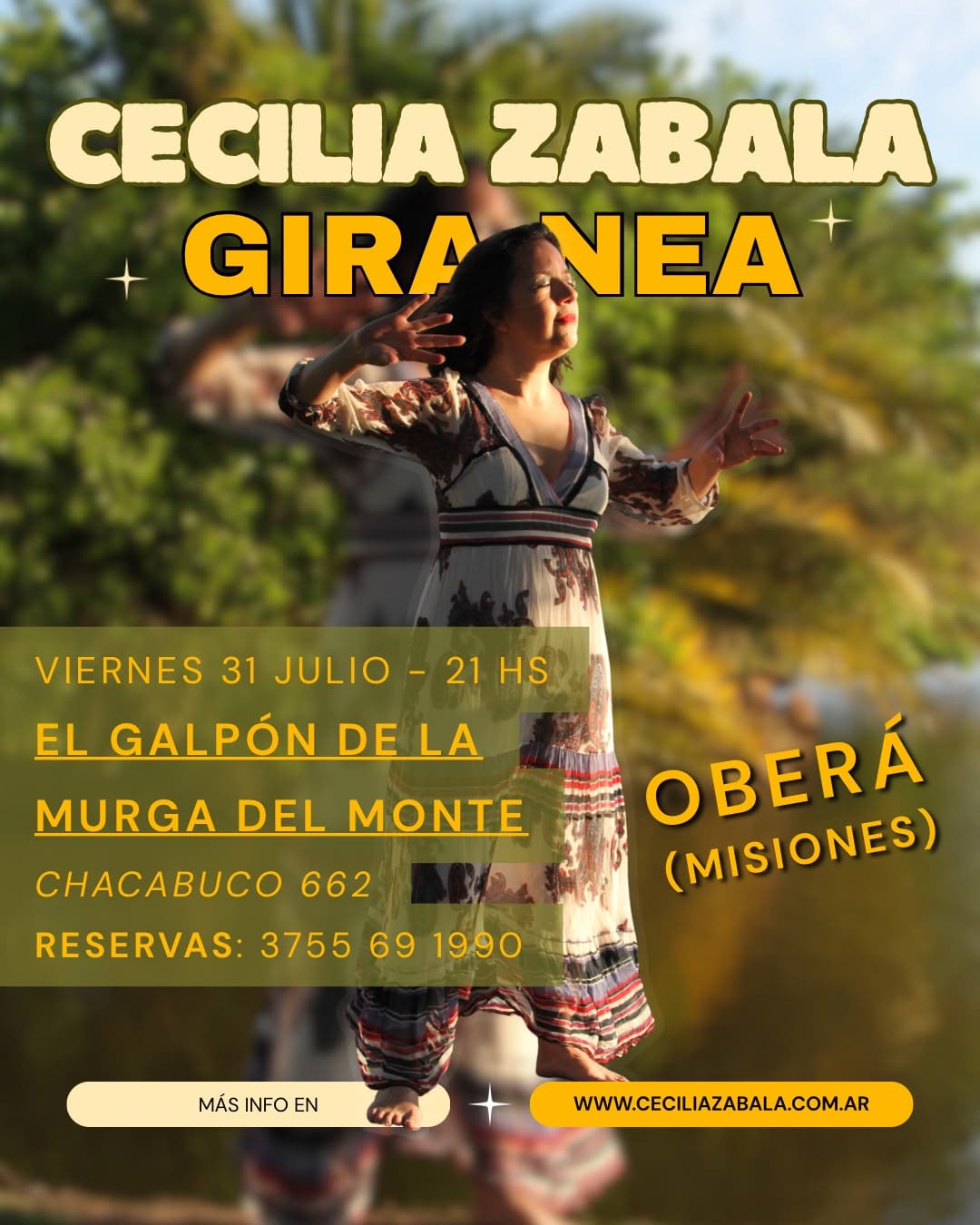 Cecilia Zabala, gira NEA